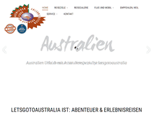 Tablet Screenshot of letsgotoaustralia.de